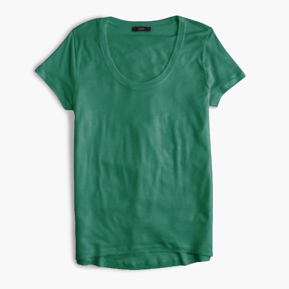NWT J Crew scoopneck Tencel T-shirt